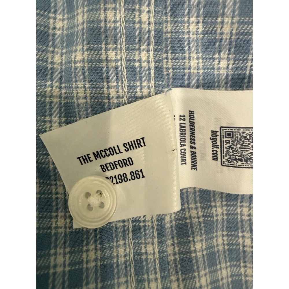 Holderness & Bourne  McColl Brushed Cotton Check Pattern Sport Shirt NWT XL - Picture 8 of 8